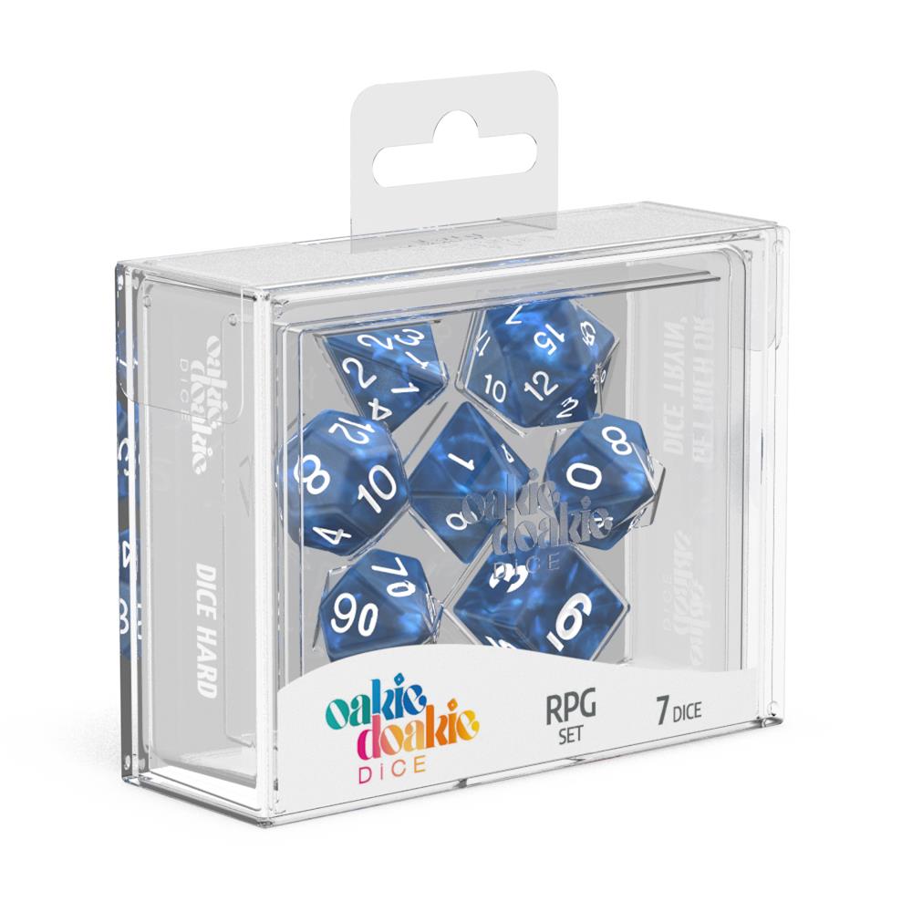 Oakie Doakie 7 Die Set Marble Blue