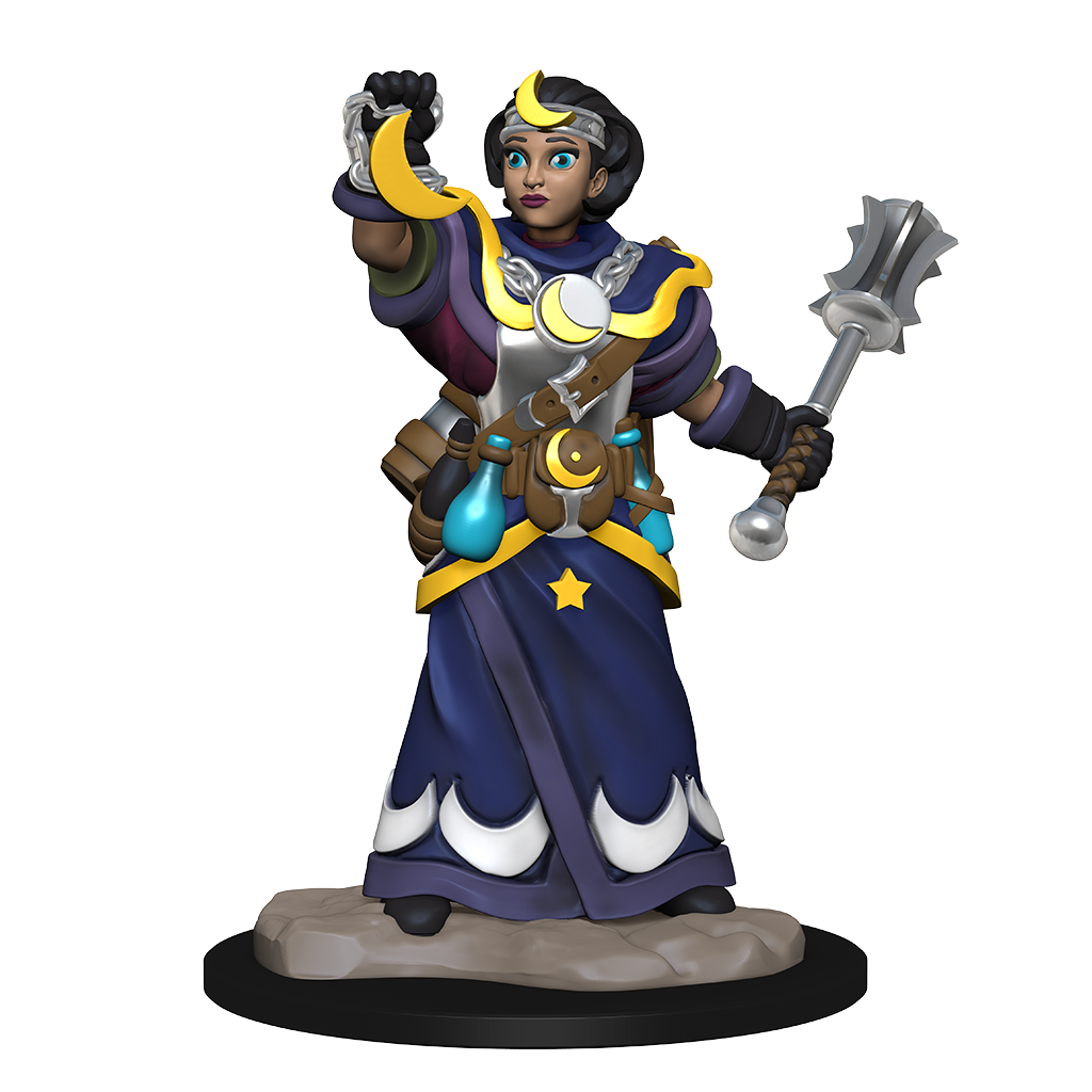 Wardlings RPG Figures Girl Cleric and Winged Cat