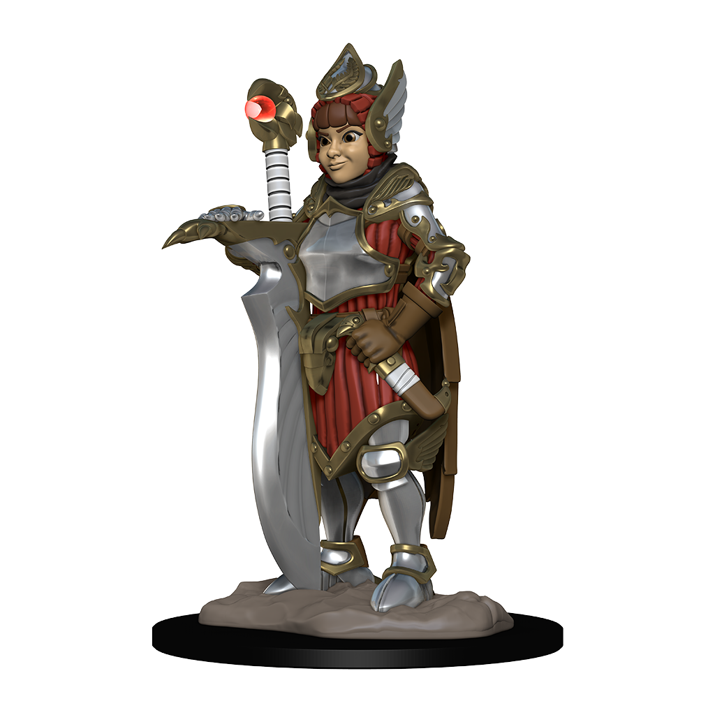 Wardlings RPG Figures Girl Fighter and Hunting Falcon