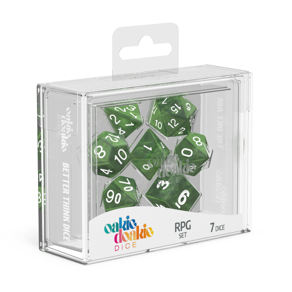 Oakie Doakie 7 Die Set Marble Green