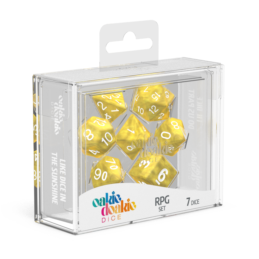 Oakie Doakie 7 Die Set Marble Yellow