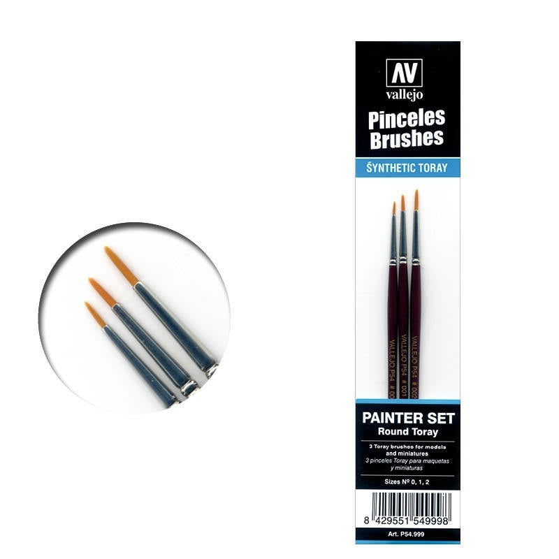 Vallejo Paint Brush Set (0, 1 & 2)