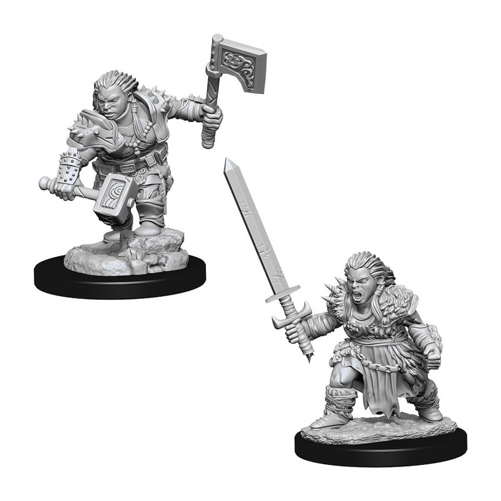D&D Deep Cuts Minis: Dwarf Female Barbarian