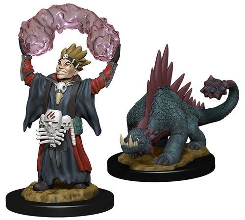 Wardlings RPG Figures Boy Warlock and Lizard