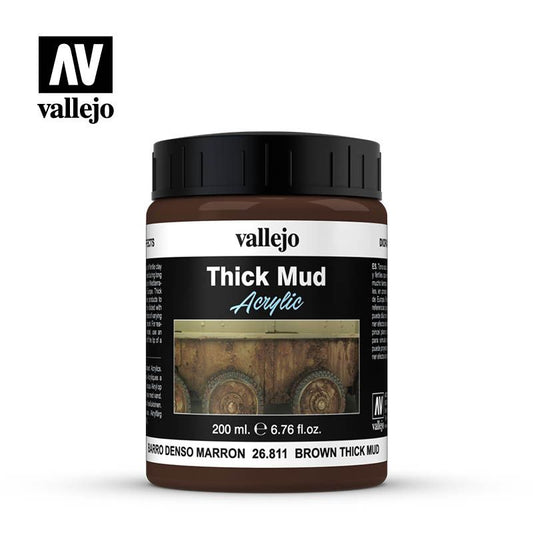 Vallejo Diorama Effects Brown Mud Thick Mud 200ml