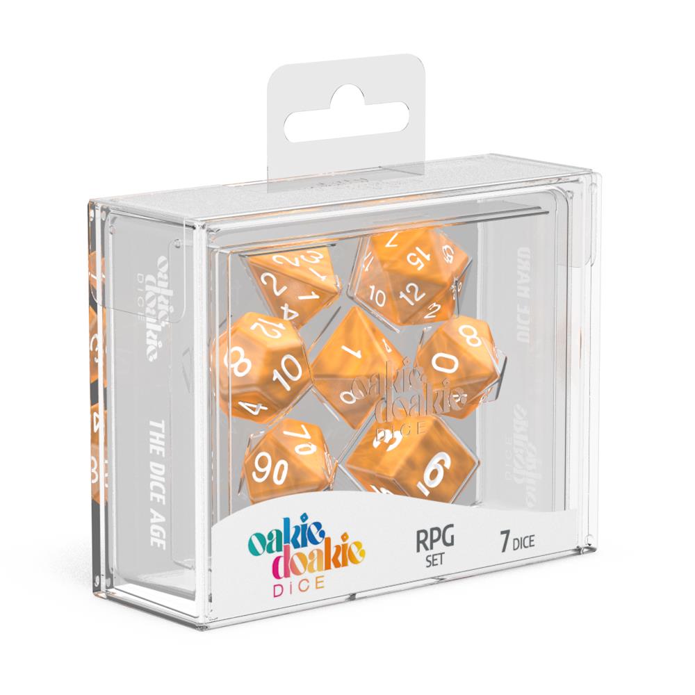 Oakie Doakie 7 Die Set Marble Orange