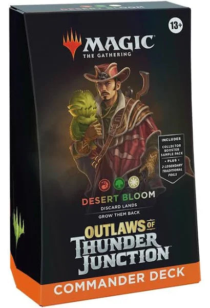 MTG Outlaws of Thunder Junction Commander Deck Desert Bloom