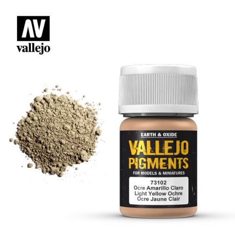 Vallejo Pigment 73.102 Light Yellow Ochre