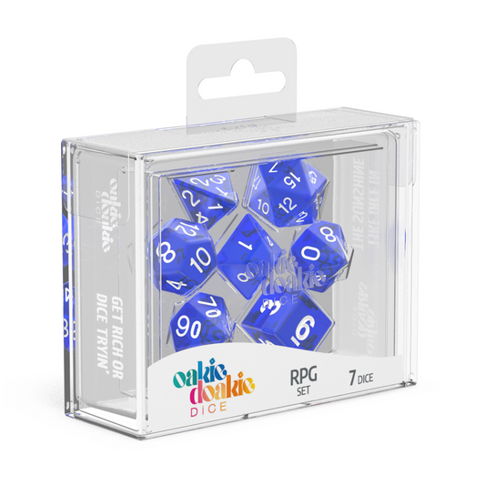 Oakie Doakie 7 Die Set Translucent Blue