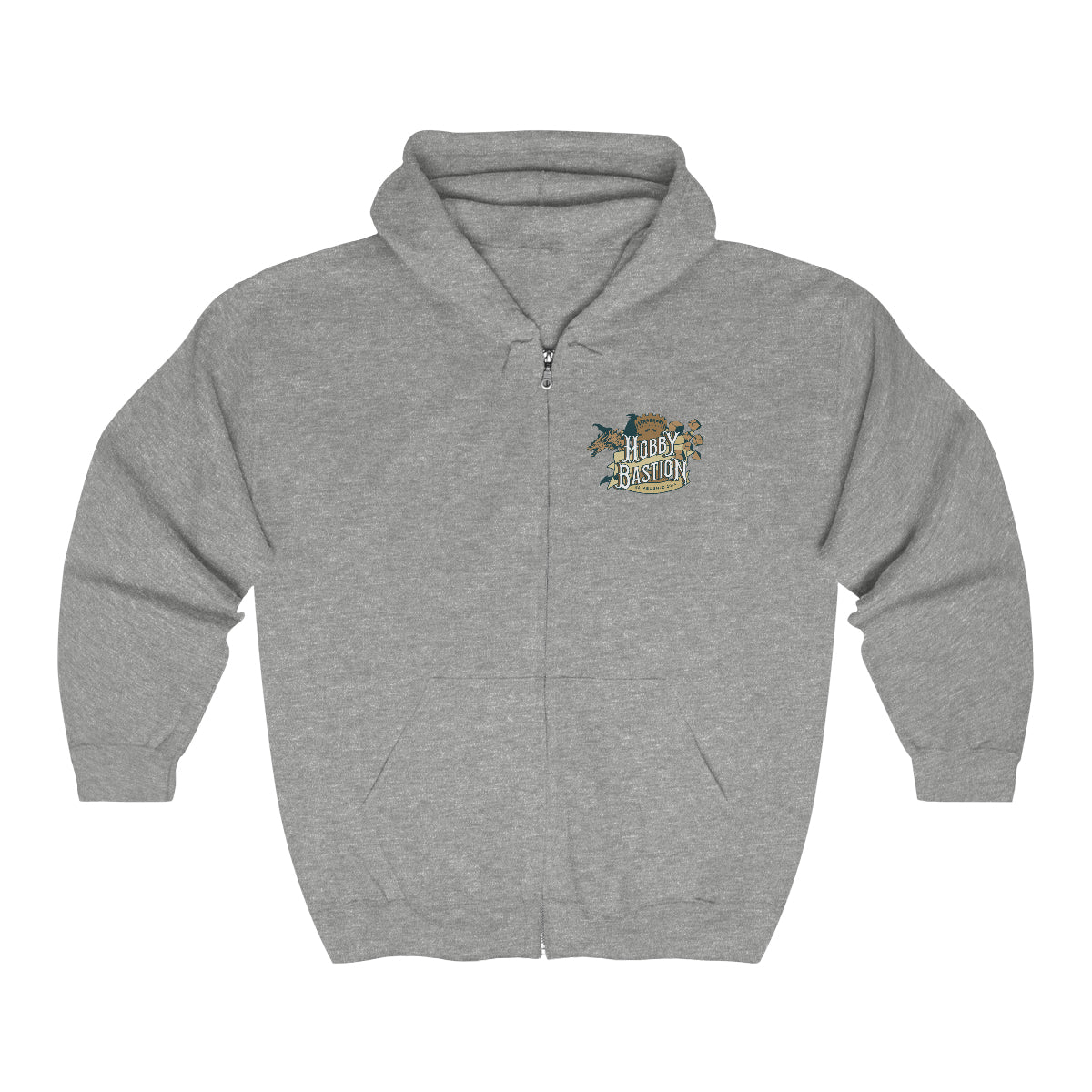 Hobby Bastion Pocket Logo - Zip Up Hoodie