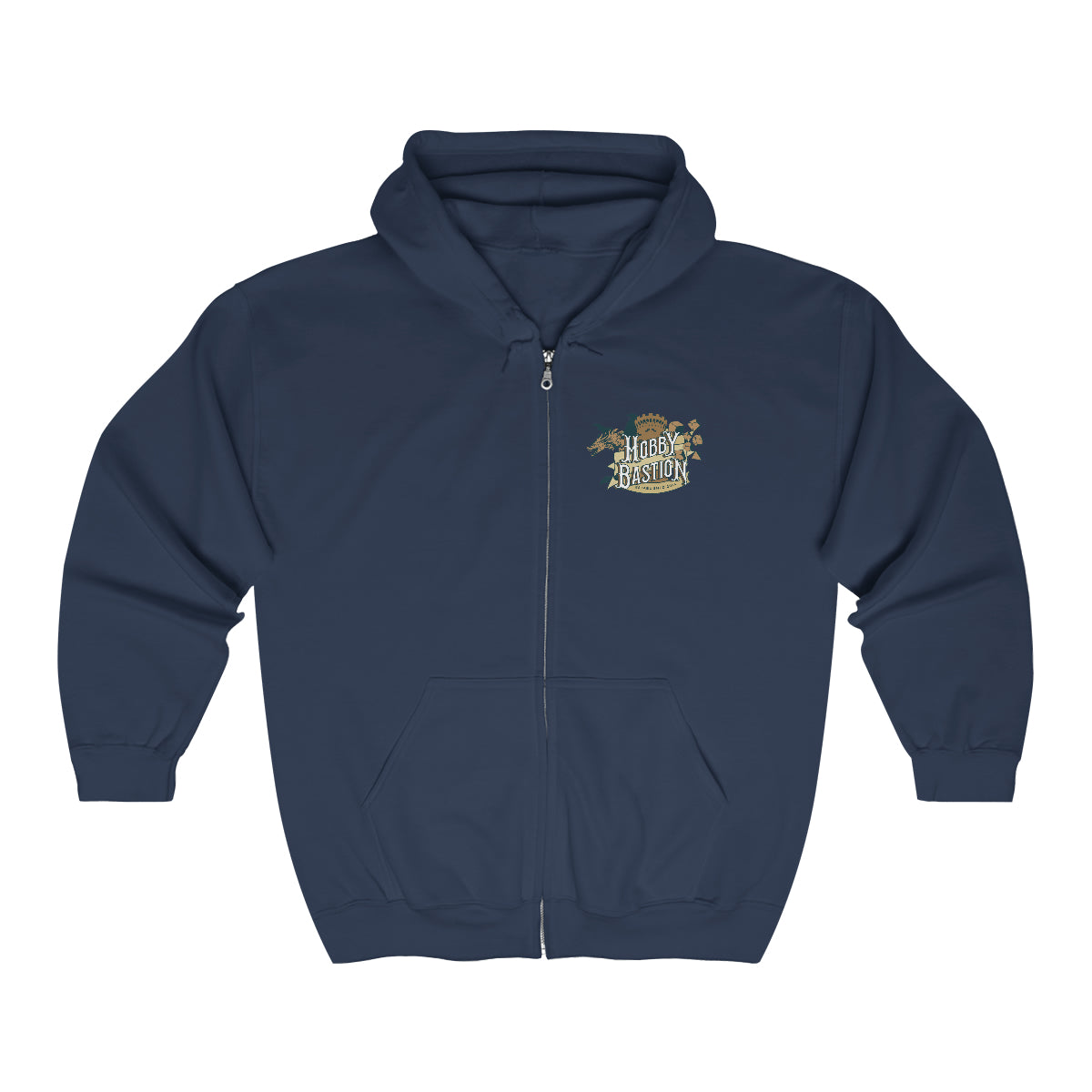 Hobby Bastion Pocket Logo - Zip Up Hoodie