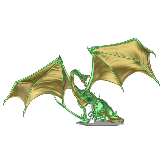 D&D Icons of The Realms Adult Emerald Dragon