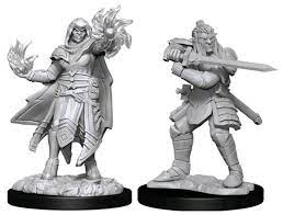 D&D Nolzurs Minis: Hobgoblin M Fighter & F Wizard